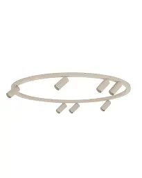Люстра Nowodvorski 11948 Fourty Round GU10 R35 7x10W IP20 бежева - мініатюра 5