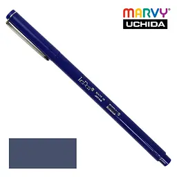 Ручка для паперу Marvy Темно-синя капілярна 0.3 мм 4300-S Le Pen   - мініатюра 2