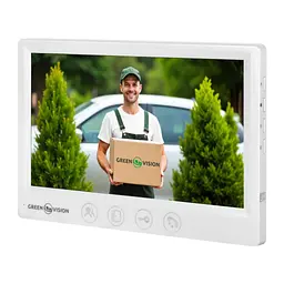 Відеодомофон GreenVision GV-057-AHD-M-VD7SD кольоровий AHD білий - мініатюра 2