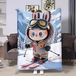 Плед 3D Лабубу №16 160×200 см м’який плюшевий подарунковий