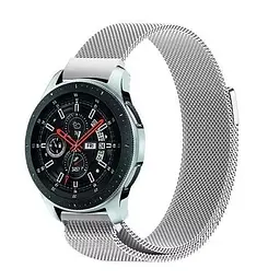 Універсальний ремінець DK Metal Milanesse Loop Magnetic Band для Huawei, Samsung, Xiaomi 22mm Silver [53825] - мініатюра 4
