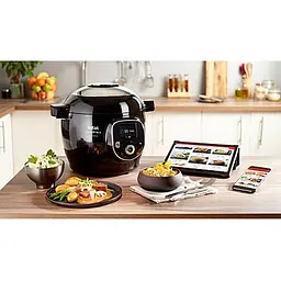 Мультиварка-скороварка Tefal Cook4me+ Connect 1600 Вт чорна (CY855830) - мініатюра 8