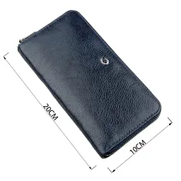 Вертикальний жіночий гаманець-клатч ST Leather 18864 синій - мініатюра 7