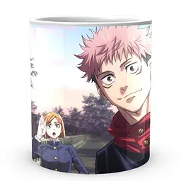 Кухоль GeekLand Jujutsu Kaisen Магічна Битва Нобара Мегумі Ітадорі JK.02.35 330 мл білий - мініатюра 2