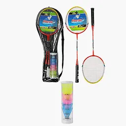 Бадмінтон TK Sport 2 ракетки + 6 воланчиків металевий каркас у чохлі в асортименті