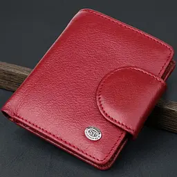 Жіночий гаманець вертикального формату з натуральної шкіри ST Leather 23071 бордовий