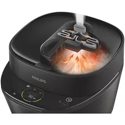 Мультиварка-скороварка Philips All in One Cooker 1000 Вт чорна (HD2151/40) - мініатюра 4
