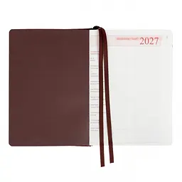 Щоденник діловий Leo Planner 2027 City А5 твердий 368 сторінок коричневий (252753) - мініатюра 6