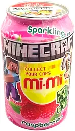 Газований напій Mi Mi Drink Raspberry Minecraft 330мл (8935048613931)