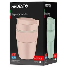 Термокухоль Ardesto Cosy Нержавіюча сталь Чорний 400 мл   - мініатюра 4