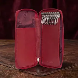 Ключниця Tony Perotti з натуральної шкіри Cortina 5026 rosso (90293) Червона - мініатюра 2