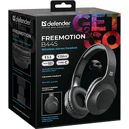 Гарнітура Defender FreeMotion B445 Bluetooth, Black - мініатюра 8
