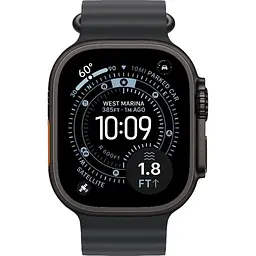 Смарт-годинник Apple Watch Ultra 3 49mm Black Titanium Case with Black Ocean Band (MF0J4) [145322] - мініатюра 2