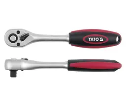 Тріскачка з вигнутою ручкою Yato 1/2" 72 зубці, 250 мм