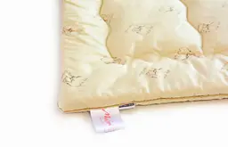 Ковдра вовняна MirSon Gold Camel Hand Made №173 літня 110x140 см кремова - мініатюра 4