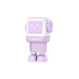 Зарядний пристрій Ugreen CD361 Robot Tech, 3 порти (2xUSB-C + USB-A), PD 65 Вт, GaN, швидке заряджання, фіолетовий (35291)