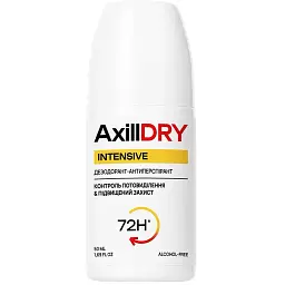 Кульковий дезодорант-антиперспірант AxillDRY Intensive до 72 годин, 50 мл
