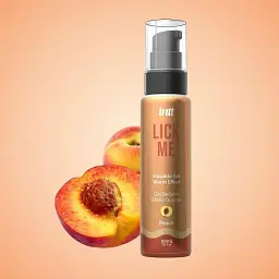 Лубрикант оральний Intt Lick Me Kissable Gel персик 50 мл - мініатюра 2
