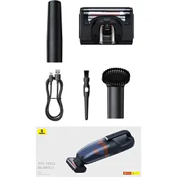 Автомобільний пилосос Baseus AP02 Handy Vacuum Cleaner [C30459600121-00] [102334] - мініатюра 7