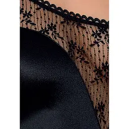 Боді-монокіні з глибоким декольте PETRA BODY black XXL/XXXL — Passion Exclusive - мініатюра 3