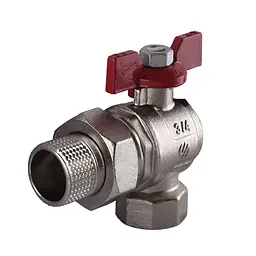 Кран кульовий Arco 3/4″ Sena 154304 кутовий з американкою - мініатюра 2