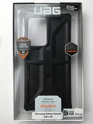 Оригінальний протиударний чохол UAG Monarch Samsung Galaxy Note 20 Ultra Black (212201114040)