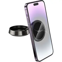 Автотримач Hoco H83 Metal Ring Magnetic Black (647939) [151314] - мініатюра 6