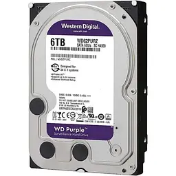 Жорсткий диск 3.5" Western Digital Purple 6TB SATA 128MB [WD62PURZ] [108155] - мініатюра 3