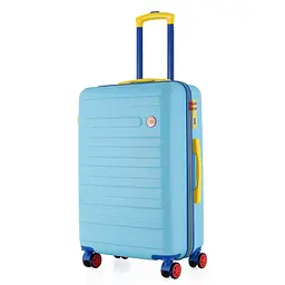 Валіза середня Semi Line T5844-2 ABS-пластик 24 дюйми 63 л Блакитний - мініатюра 2