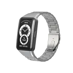 Металевий ремінець Mijobs для фітнес браслета Huawei Honor Band 6 Silver - мініатюра 2