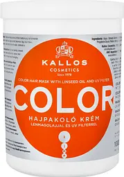 Маска для фарбованого волосся Kallos Cosmetics Color з лляною олією та УФ фільтром, 1 л - мініатюра 3