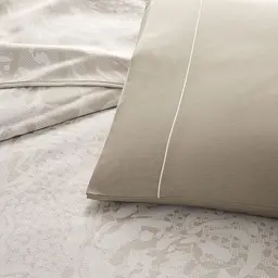 Постільна білизна з жаккардовим покривалом-піке Idore Tas / простирадло на резинці Tac pbe0051419 - мініатюра 2