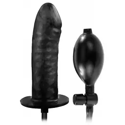 Анальний розширювач Baile Bigger Joy Inflatable Penis 16 см (чорний)