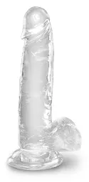 Фалоімітатор Pipedream King Cock 7 Inch, 17.8 см (прозорий)