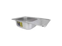 Мийка врізна Brinex 660х420х180мм 1 6642, Satin 0,8мм BRIN6642SAT08 - мініатюра 4