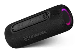 Колонка портативна 2.0 Real-El X-715 Black, 2 x 5 Вт, пластиковий корпус, Bluetooth, USB-А/USB-C, AUX, RGB підсвічування, живлення від акумулятора (EL121600027) - мініатюра 2