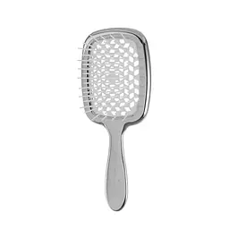 Гребінець SUPER BRUSH Срібло з білим Janeke