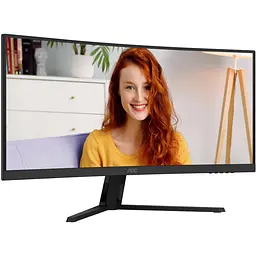 TFT 34" AOC CU34B3E, WQHD, VA, вигн., 120Гц, HDMI, DP, чорний - мініатюра 2