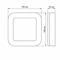 Світильник Videx LED Art IP65 15W 5000K квадратний (VL-BHFS-155) - мініатюра 3