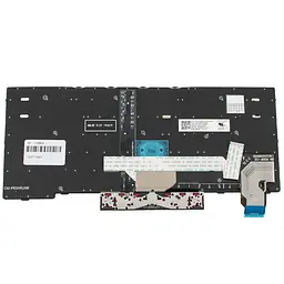 Клавіатура для ноутбука LENOVO (ThinkPad: X13) rus, чорний, підсвічування клавіш - мініатюра 2
