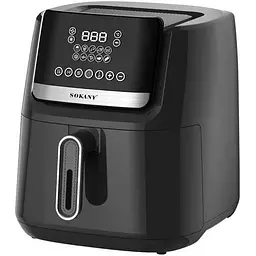 Аерофритюрниця безмасляна Sokany SK-10007 на 7.5л електрична з сенсорним керуванням 2000Вт