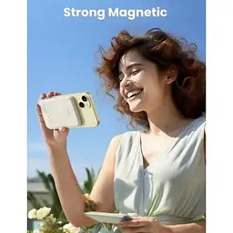 Акумулятор портативний Ugreen PB560 5000mAh MIni Magnetic Wireless 15W бежевий PB560 - мініатюра 6