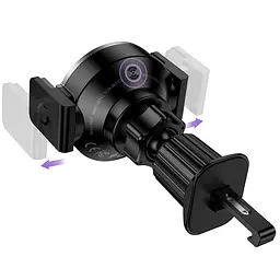 Автотримач із БЗУ HW35 Power 15W (air outlet) Black Hoco teh0029273 - мініатюра 5