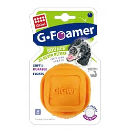 Іграшка для собак Gigwi Foamer м'яч помаранчевий 7 см - мініатюра 3