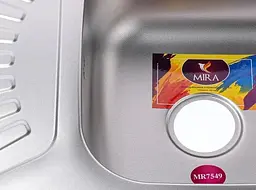 Мийка кухонна Mira MR 7549 D Decor прямокутна з полицею 750х490х180 мм 30412 - мініатюра 2