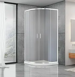 Душова кабіна Dusel A-511 90x90x190 шиншила, Універсальна, матовий, хром, 90x90