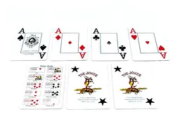 Карти гральні United States Playing Card Company Bee Jumbo Index (red) (BeJIRB-1) - мініатюра 4