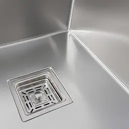 Кухонна мийка Platinum Handmade HDB з нержавіючої сталі 3.0 мм прямокутна 80x45 см сіра (SP000039679) - мініатюра 5