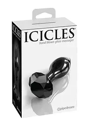 Анальна пробка Pipedream Icicles No.78, 9 см (чорний) - мініатюра 3