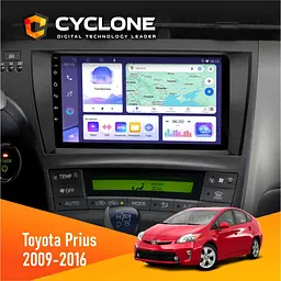 Штатна магнітола Toyota Prius 2009-2016 Black Cyclone C9-011 4x64, DSP Cyclone (НФ-00007167)